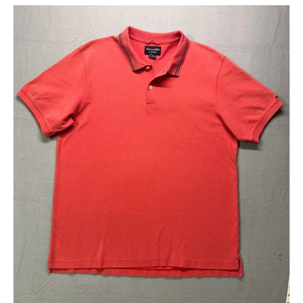 VTG Abercrombie &‎ Fitch Polo Shirt Sz Lg Y2K Preppy Casual
